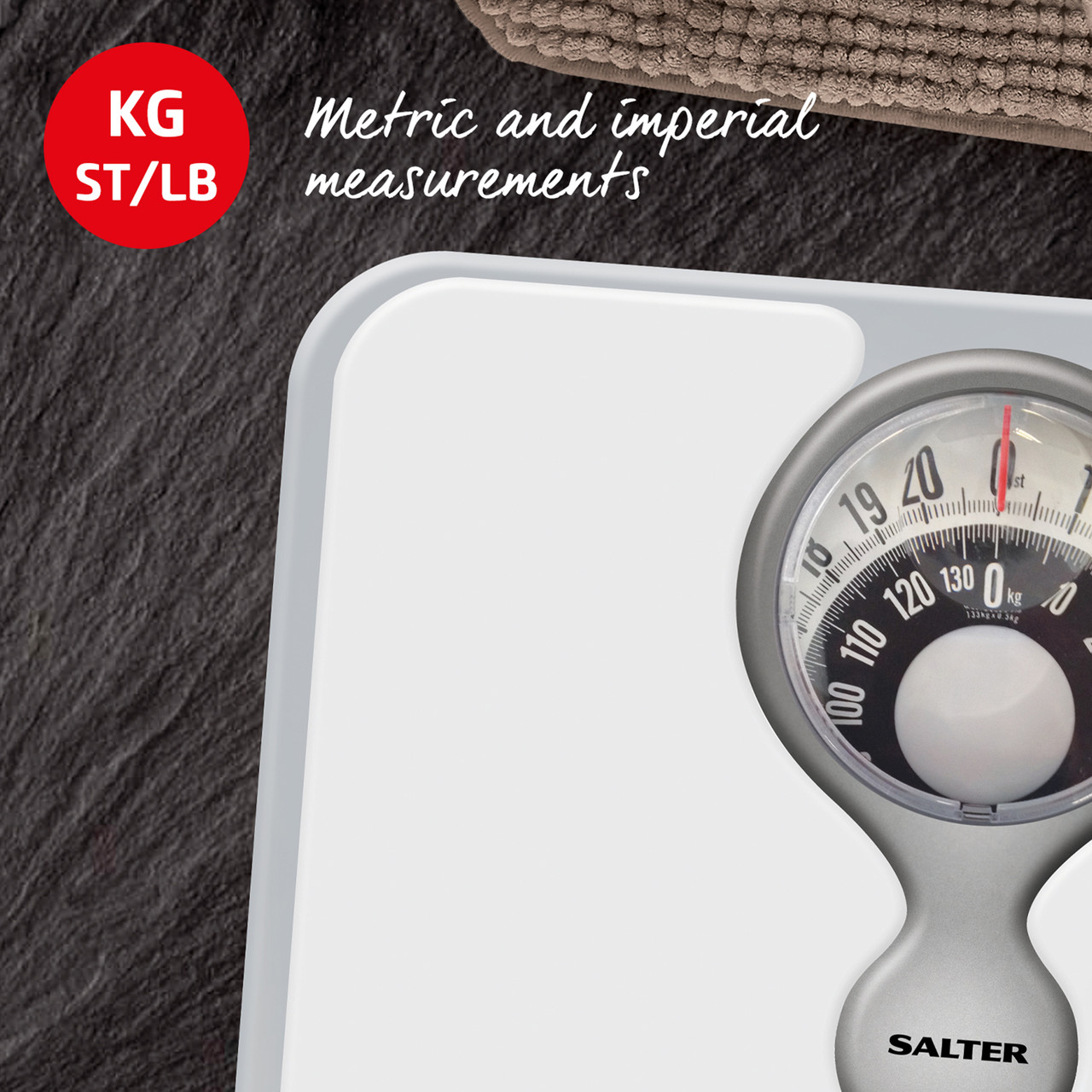 Salter 484 WFEU12 Magnifying Lens Bathroom Compact Mechanical  Scale