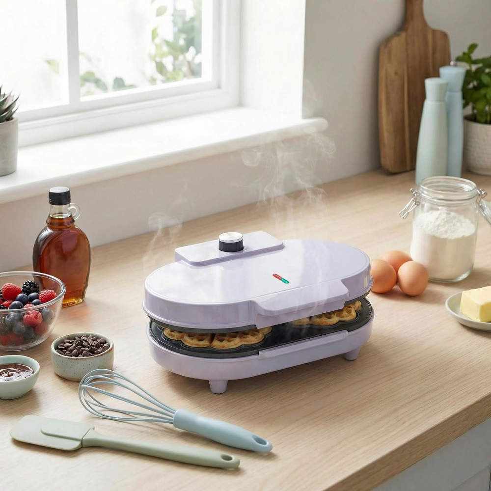 Giles & Posner EK6700GSPPVDE Double Heart Waffle Maker