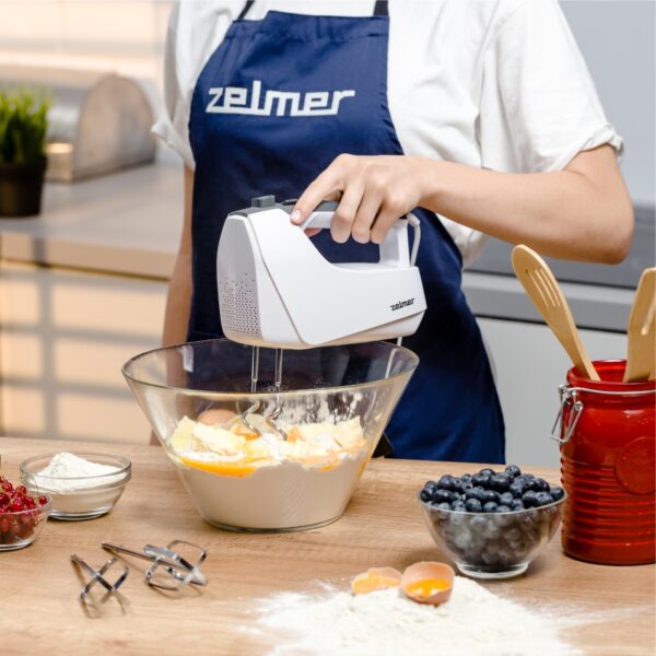 Zelmer ZHM2550 Hand Mixer, White/Steel