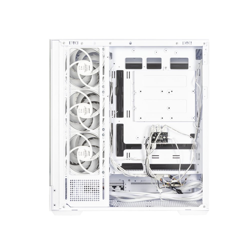 Zalman P40 NAMU, ATX Mid Tower PC Case, 4  x 120mm ARGB Fans, White