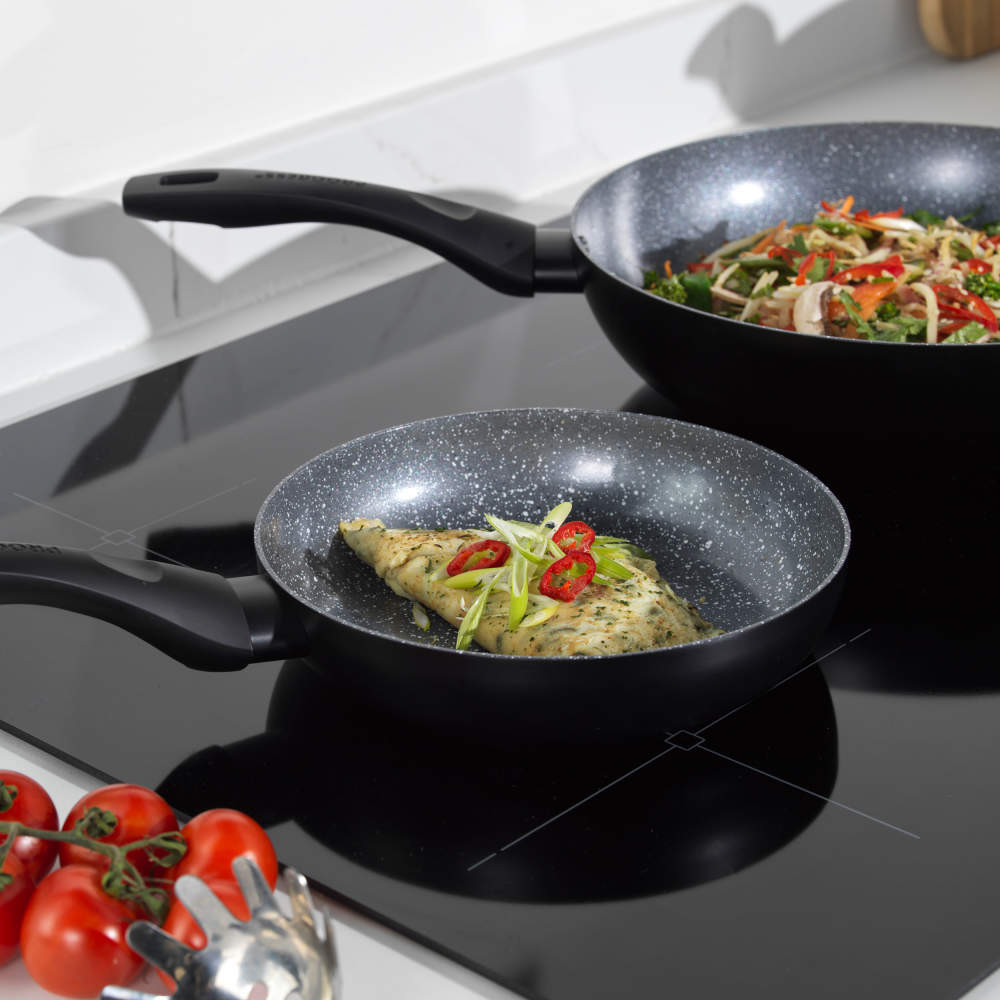 Progress BW12901EU7 Marble Ceramic 20cm Stir-Fry Pan