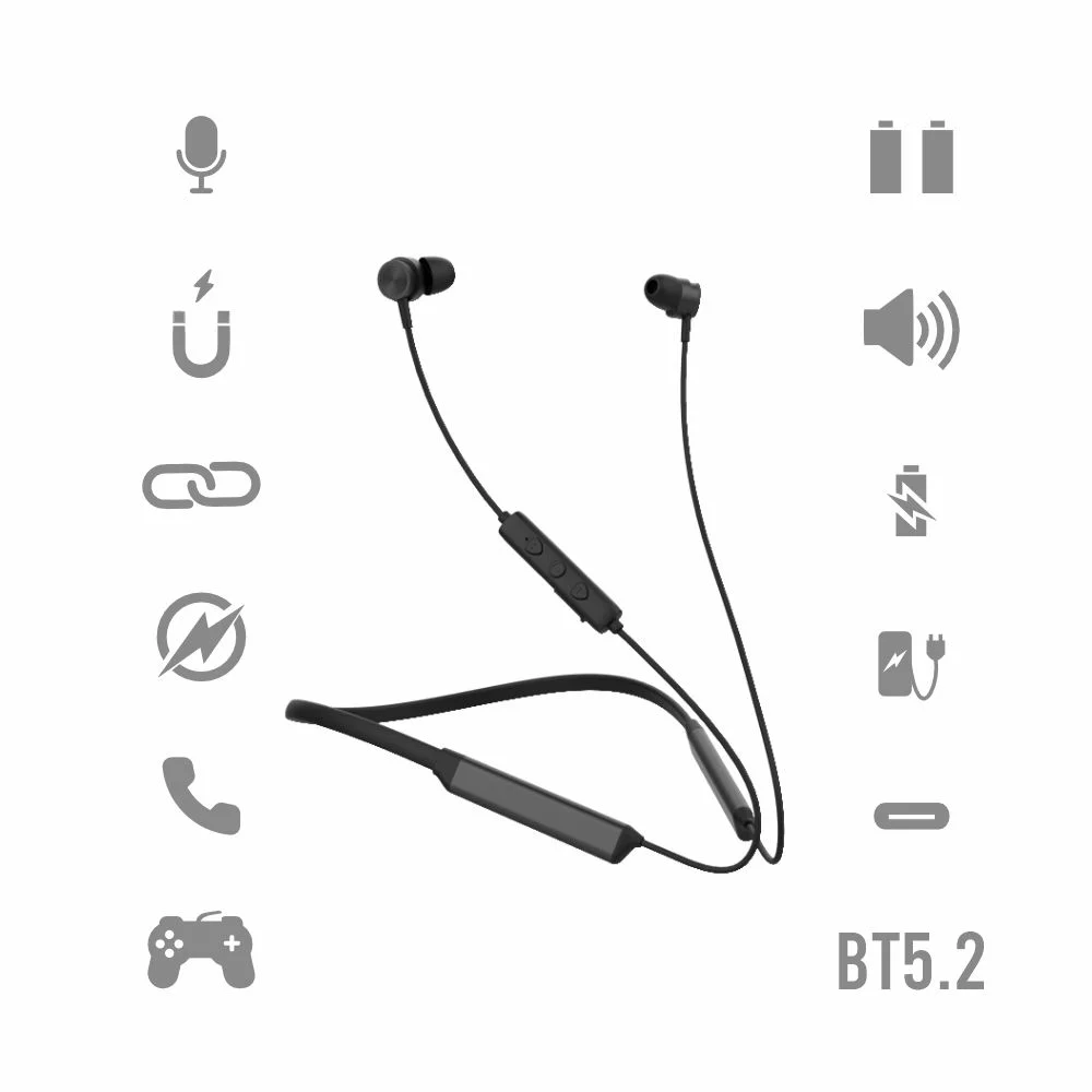 Manta MNH01 OLYMPIC  Wireless In-Ear Headphones, Black