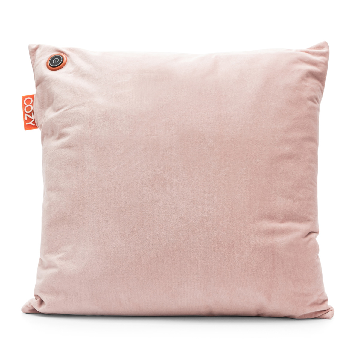 Bodi-Tek BT-CSHT2-V-LP-PB10 COZY Una Heated Comfort Cushion 45 x 45cm, Light Pink Velvet