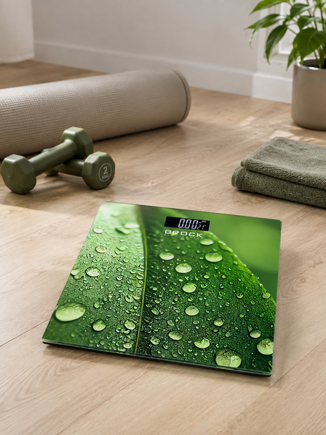 Brock BS 003 Bathroom Scale, 2xAAA Battery (included)