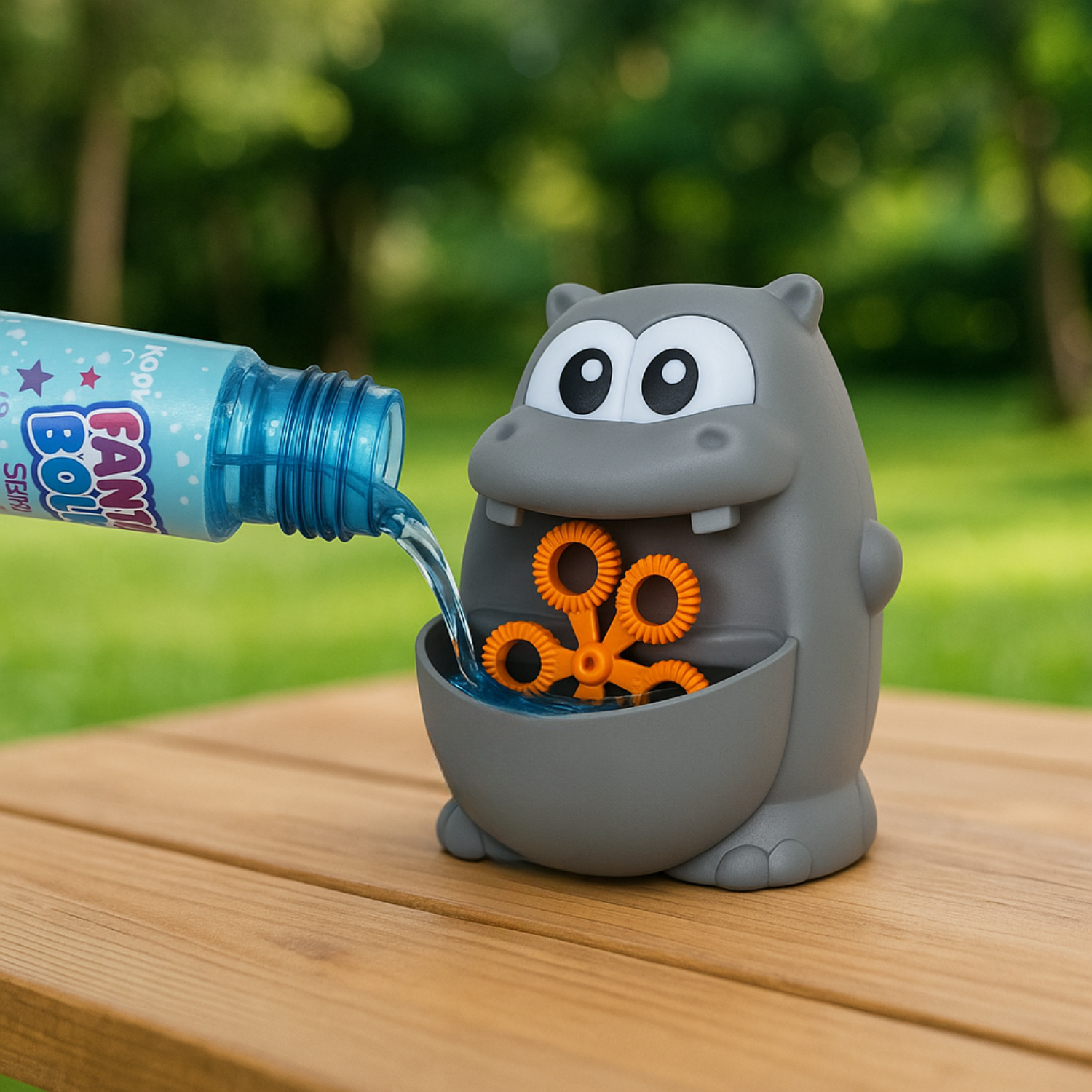 Koala Games G2495 Frog & Hippo Bubble Mashine (Random Color)