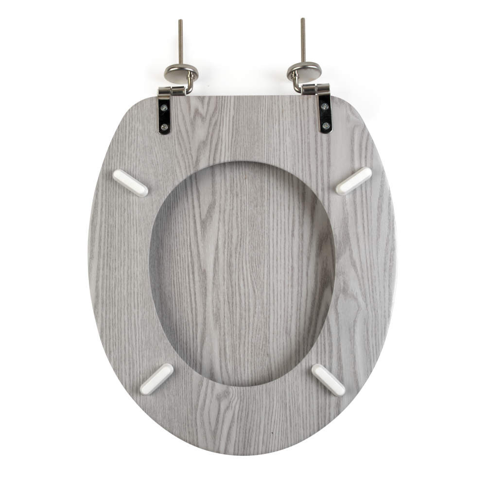 Beldray LA00000074GRYPEU7 Wooden Toilet Seat