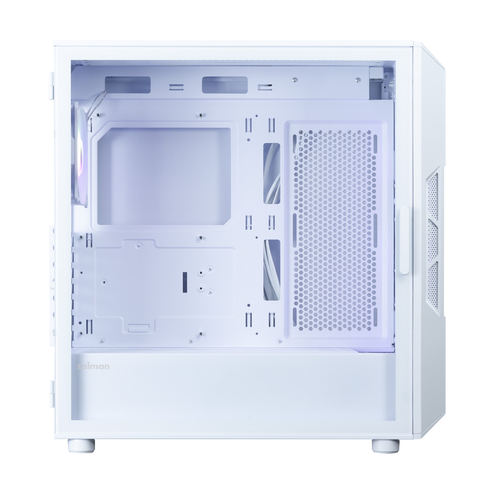 Zalman I3 NEO V2,  ATX Mid Tower PC Case, 4 x 120mm RGB Fans, White