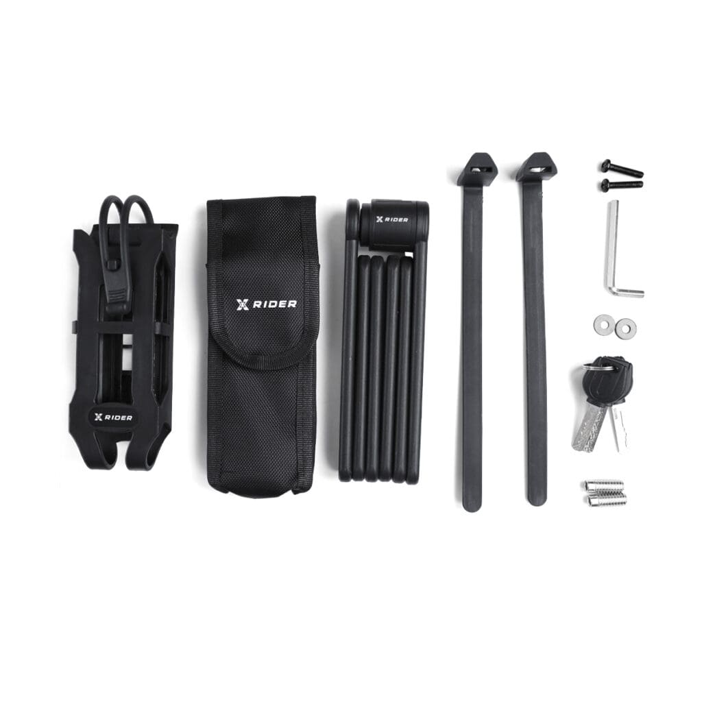 XRIDER XR00FL01 Segmented Folding Bike Lock for Frame