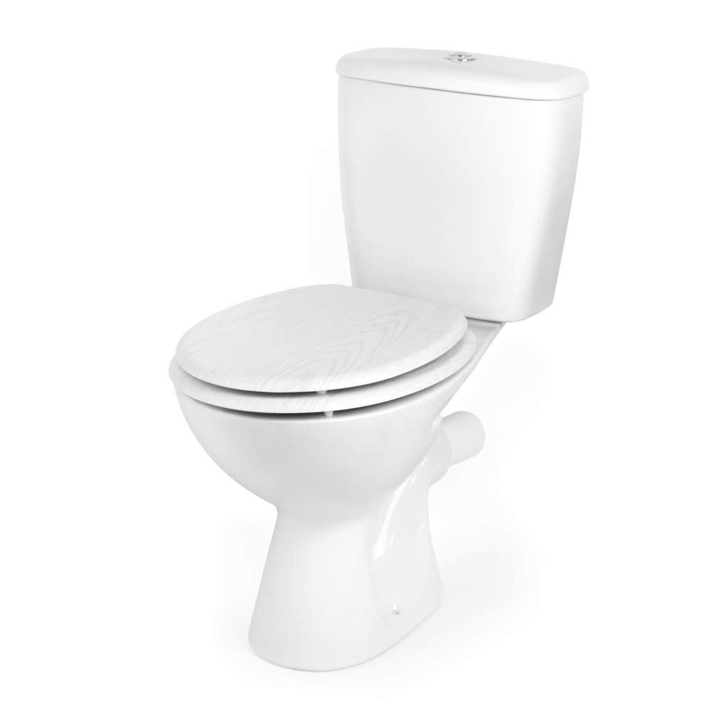 Beldray LA00000073WHTEU7 Wooden Toilet Seat