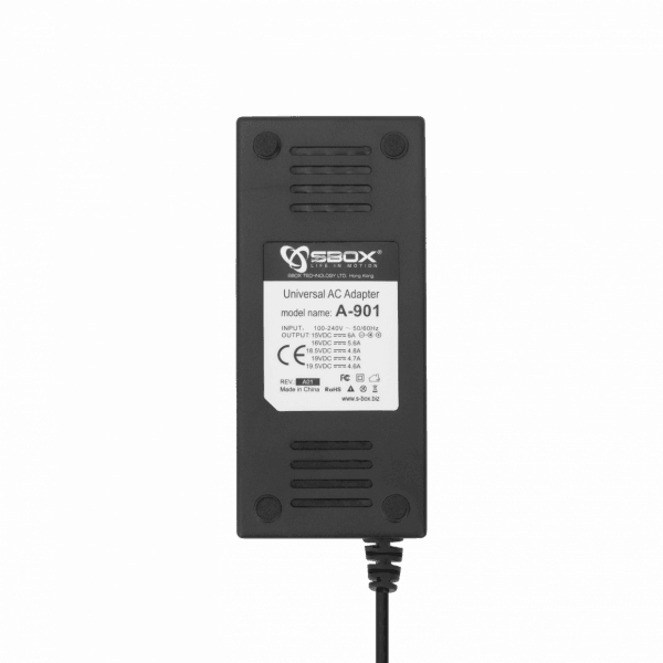 Sbox A-901 Adapter for Notebook, Black