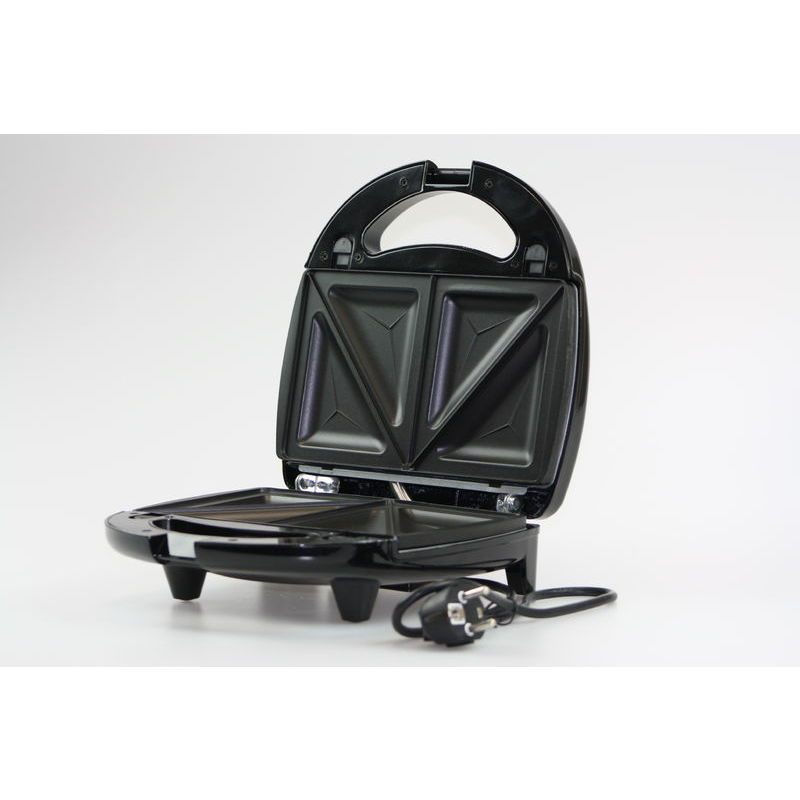 Brock SSM 2004 SS 3 in 1 Sandwich/Waffle Maker And Nutlet Makerl 750W, Black/Steel