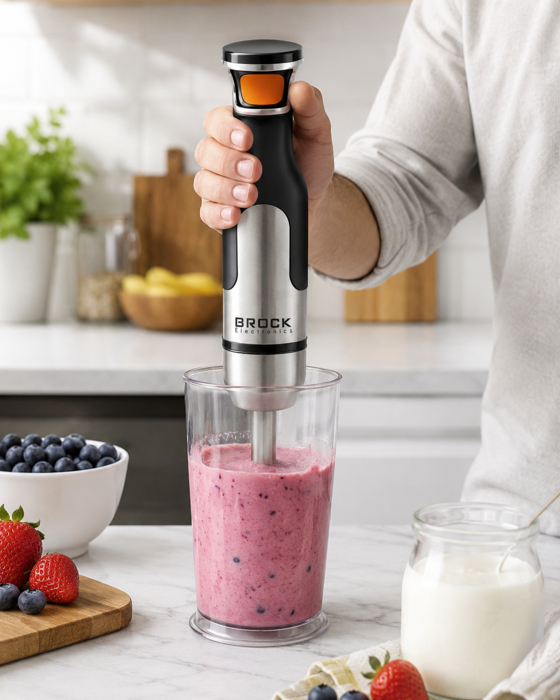 Brock HBS 6001 WH Hand Blender 300W, White
