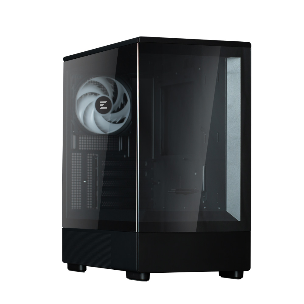 Zalman P10, mATX Mini Tower PC Case, 1 x 120mm ARGB Fan (ZM-AF120), Black