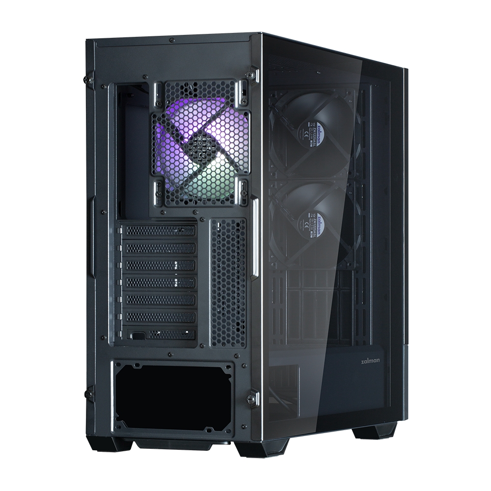 Zalman Z10 DS ATX Mid Tower PS Case Black, 120 mm  ARGB Fan x1
