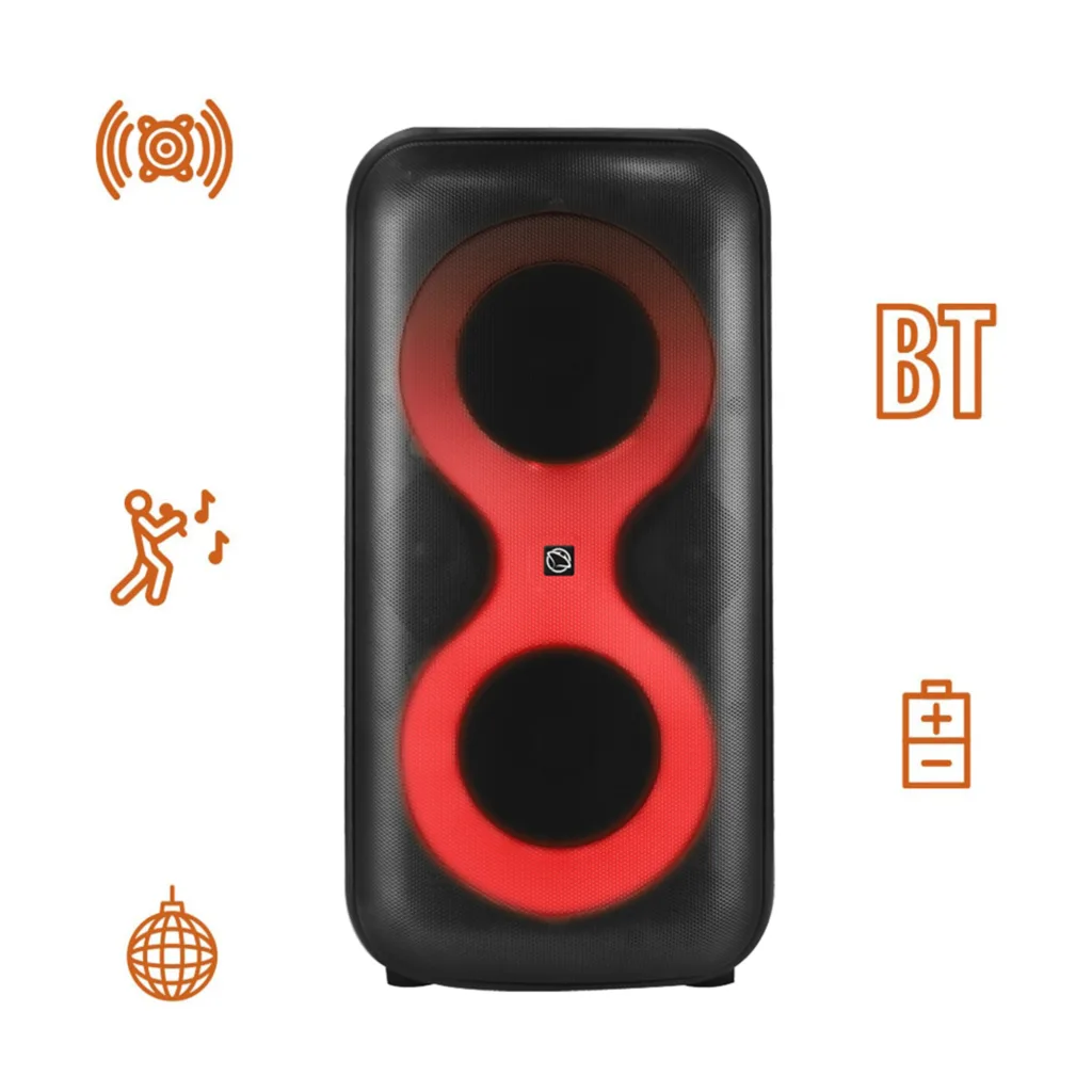 Manta SPK0401B100 ERIS Power Audio Karaoke Speaker, Black