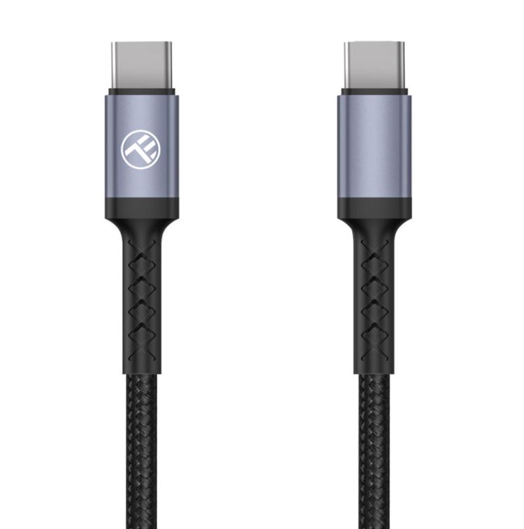 Tellur Type-C to Type-C Cable, 3A, 60W, 1m, Black