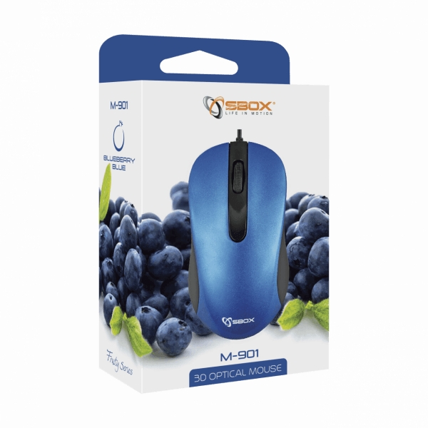 Sbox M-901 Optical Mouse Blue
