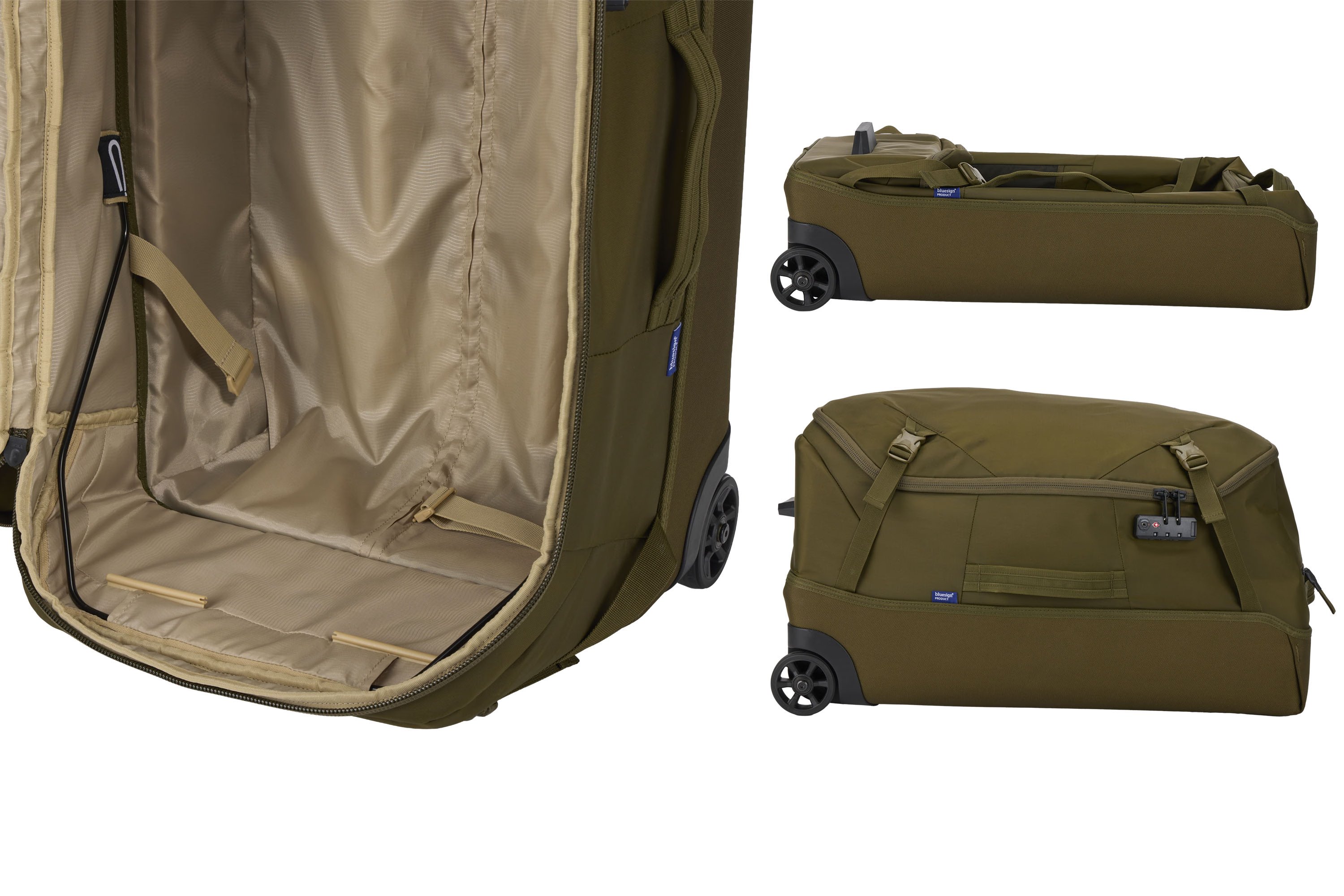 Thule 5612 EnRoute Check-In Wheeled Duffel Natural Green