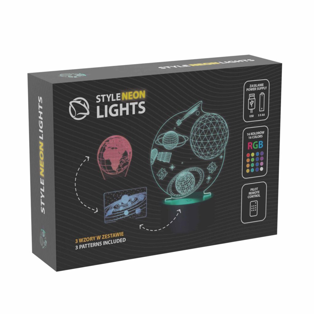 Manta SNL118RGB LED lamp Light decoration Kosmos RGB 3D