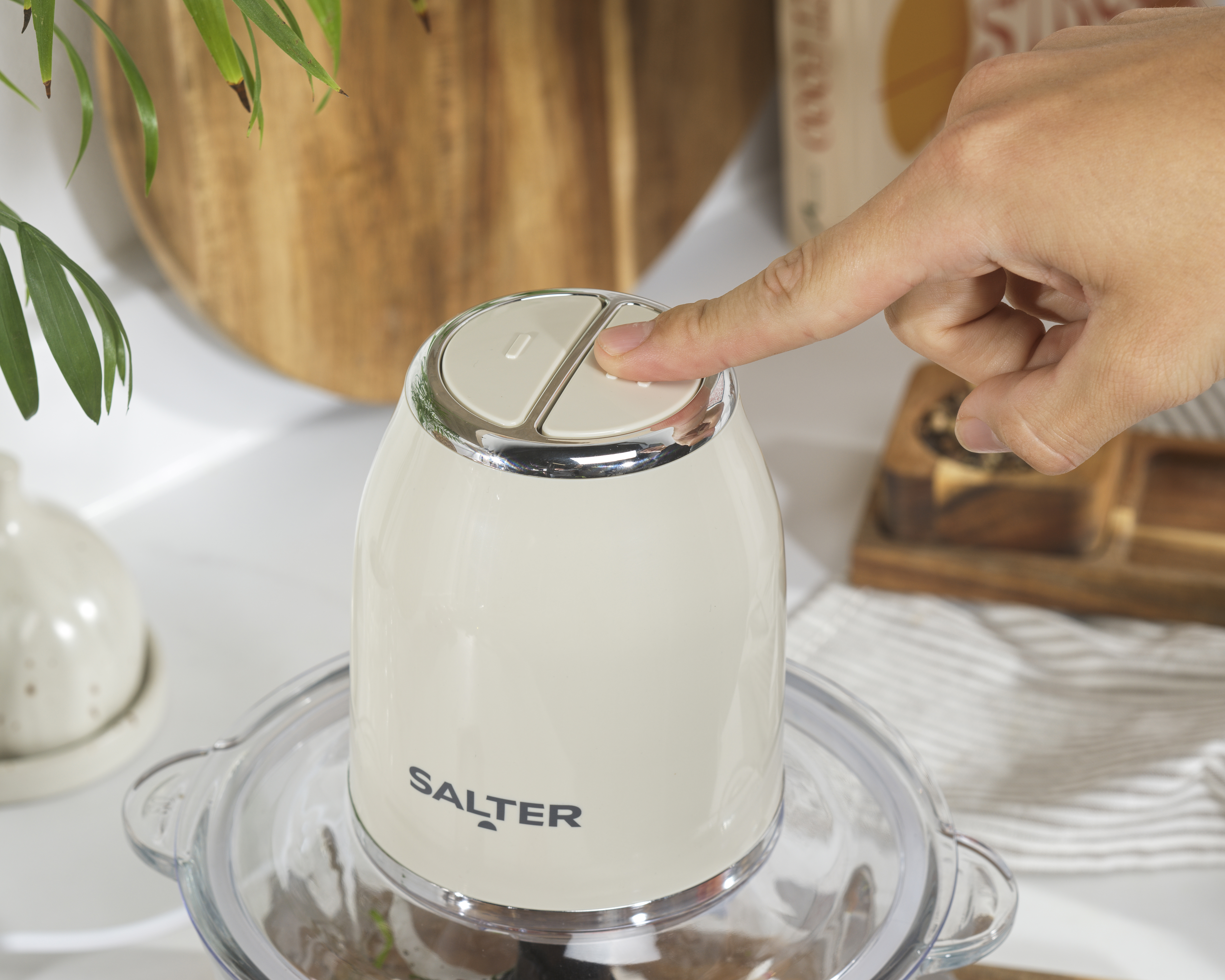 Salter EK6686CRMVDE Retro Food Chopper
