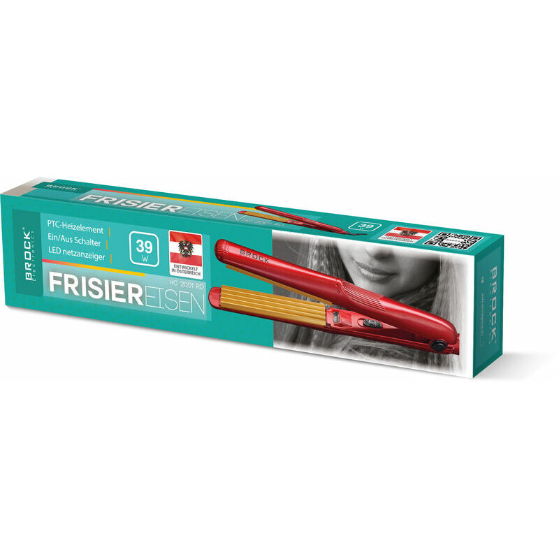Brock HC 2001 RD Ceramic Hair Crimper 25W, Red