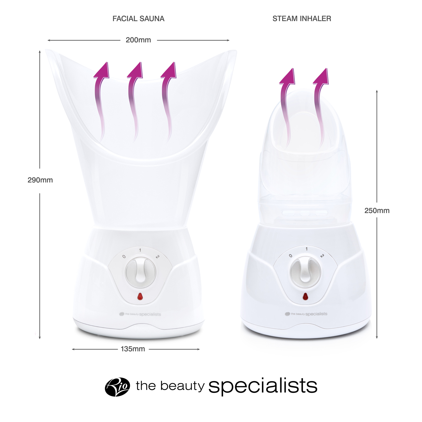 Rio FSTE-EU/1,8 Facial Sauna With Steam Inhaler