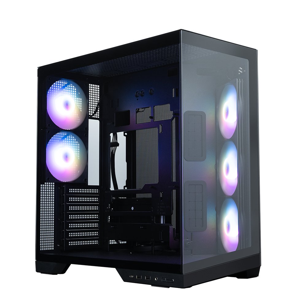 Zalman D50, ATX Mid Tower PC Case, 3  x 120mm Fans, Black