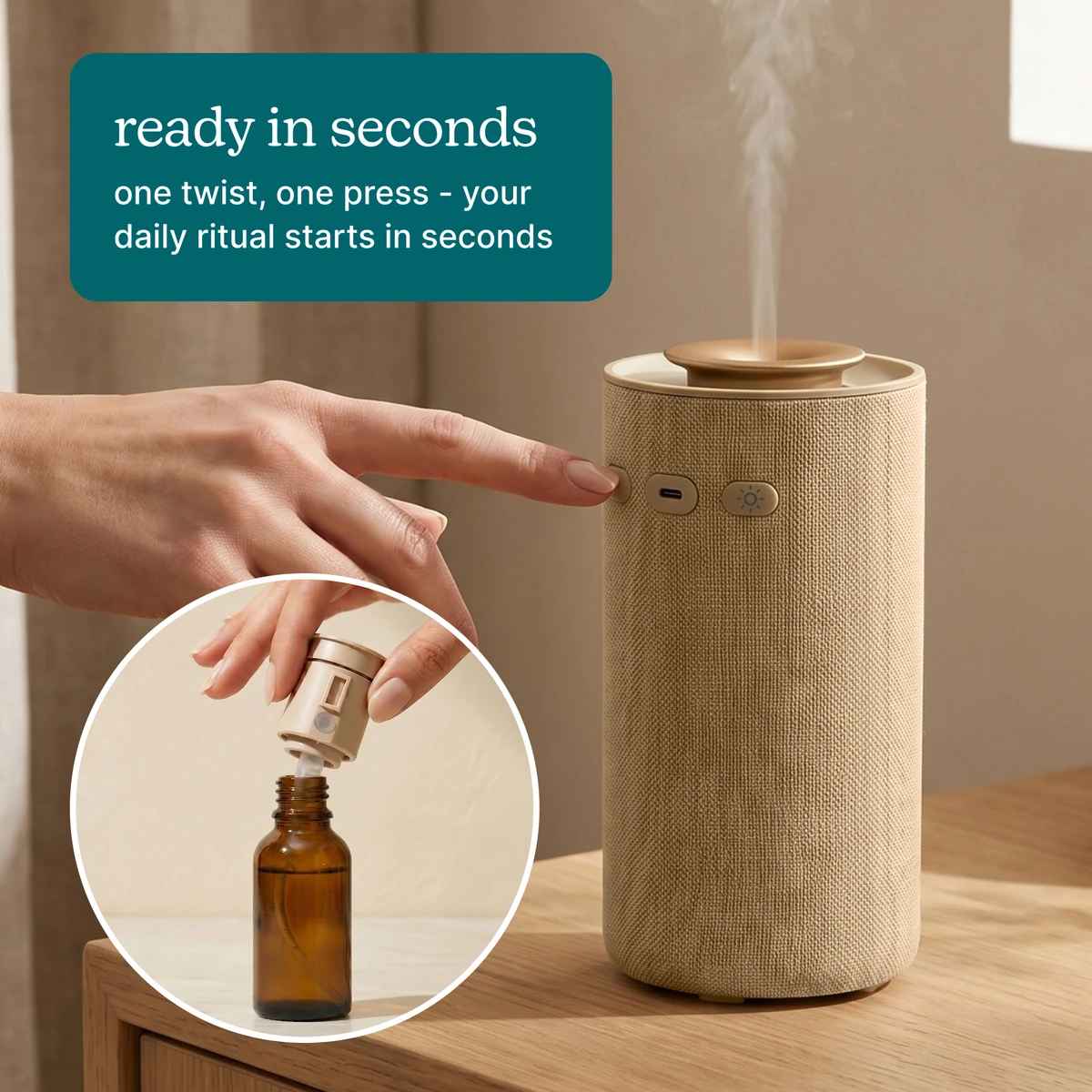 Homedics ARMH-800ST-WW Waterless Home Fragrance Diffuser
