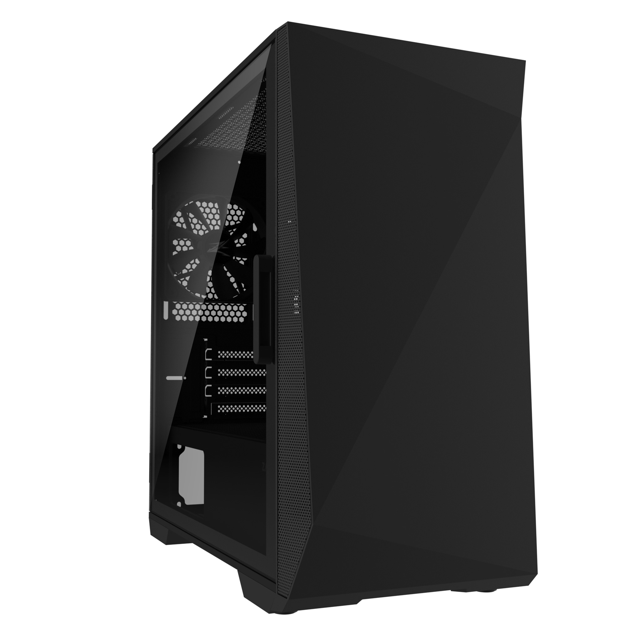 Zalman Z1 ICEBERG, mATX Mini Tower PC Case, 3  x 120mm Fans, Black
