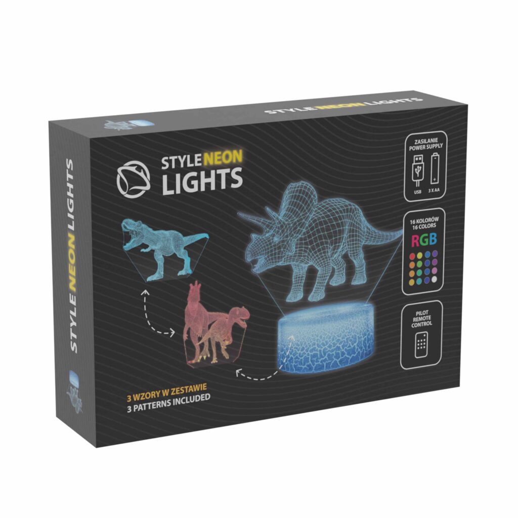 Manta SNL117RGB LED lamp Light decoration Dinosaurs RGB 3D