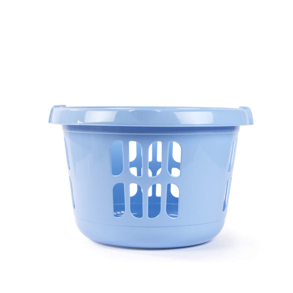 Beldray LA00000174CRNEU7  Set Of Two Laundry Basket  30L, White/Blue