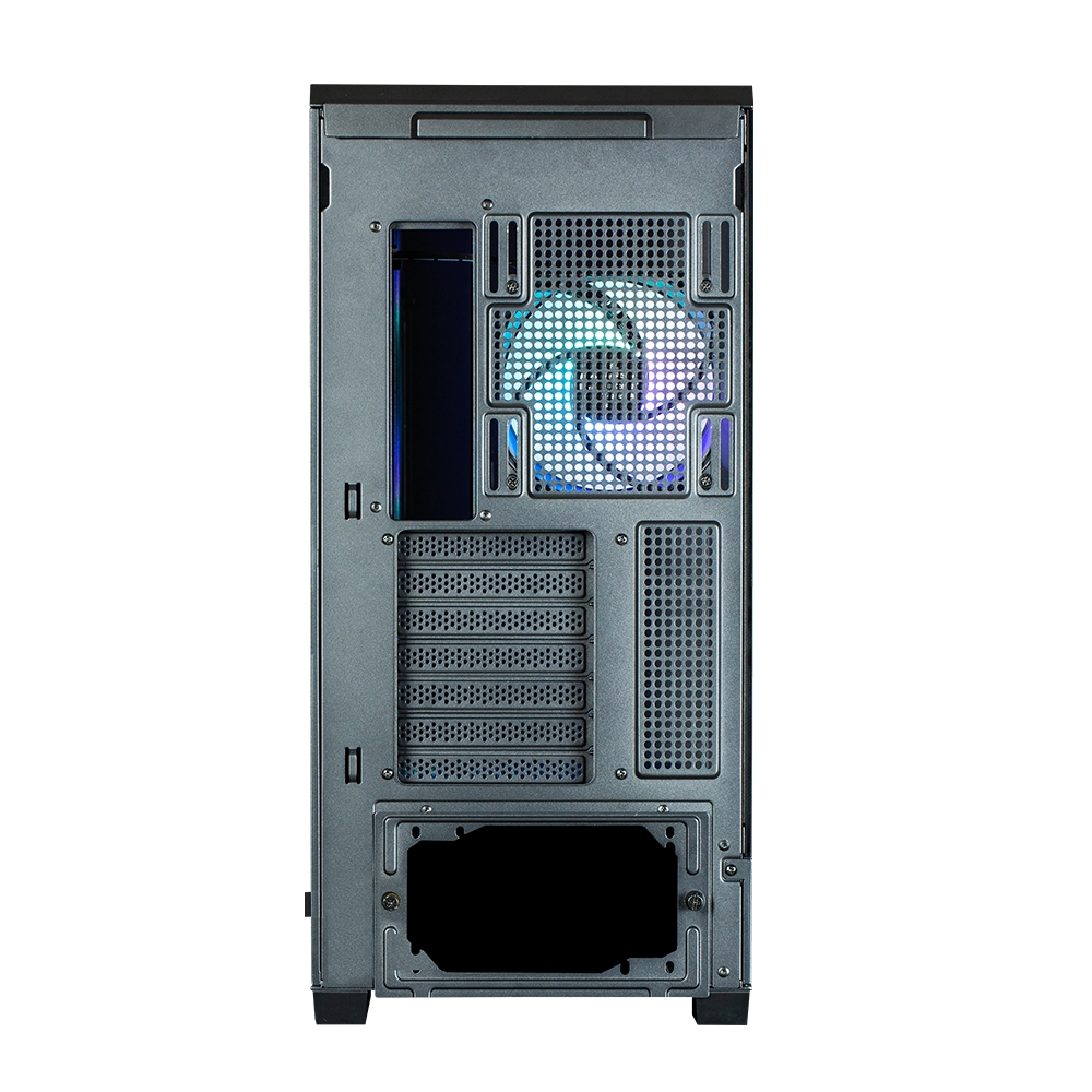 Zalman P50 DS, ATX Mid Tower PC Case, 4  x 120mm ARGB Fans, Black