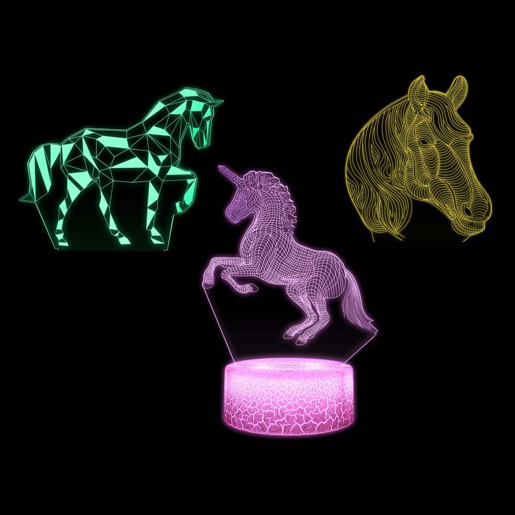 Manta SNL116RGB LED lamp Light decoration Horses RGB 3D
