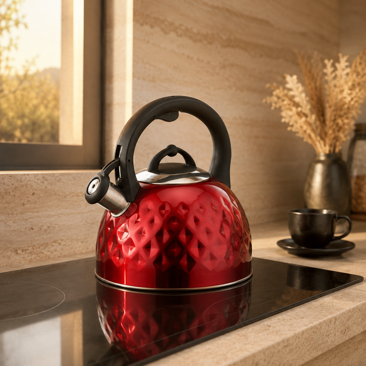 Brock MWK 001 RD La Cuisinette Kettle 2,5L Red