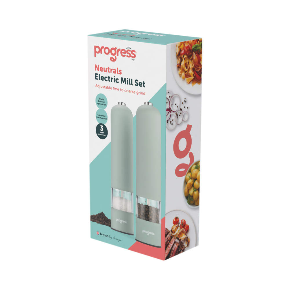 Progress BW14690G Neutrals Electric Mill Set, Grey