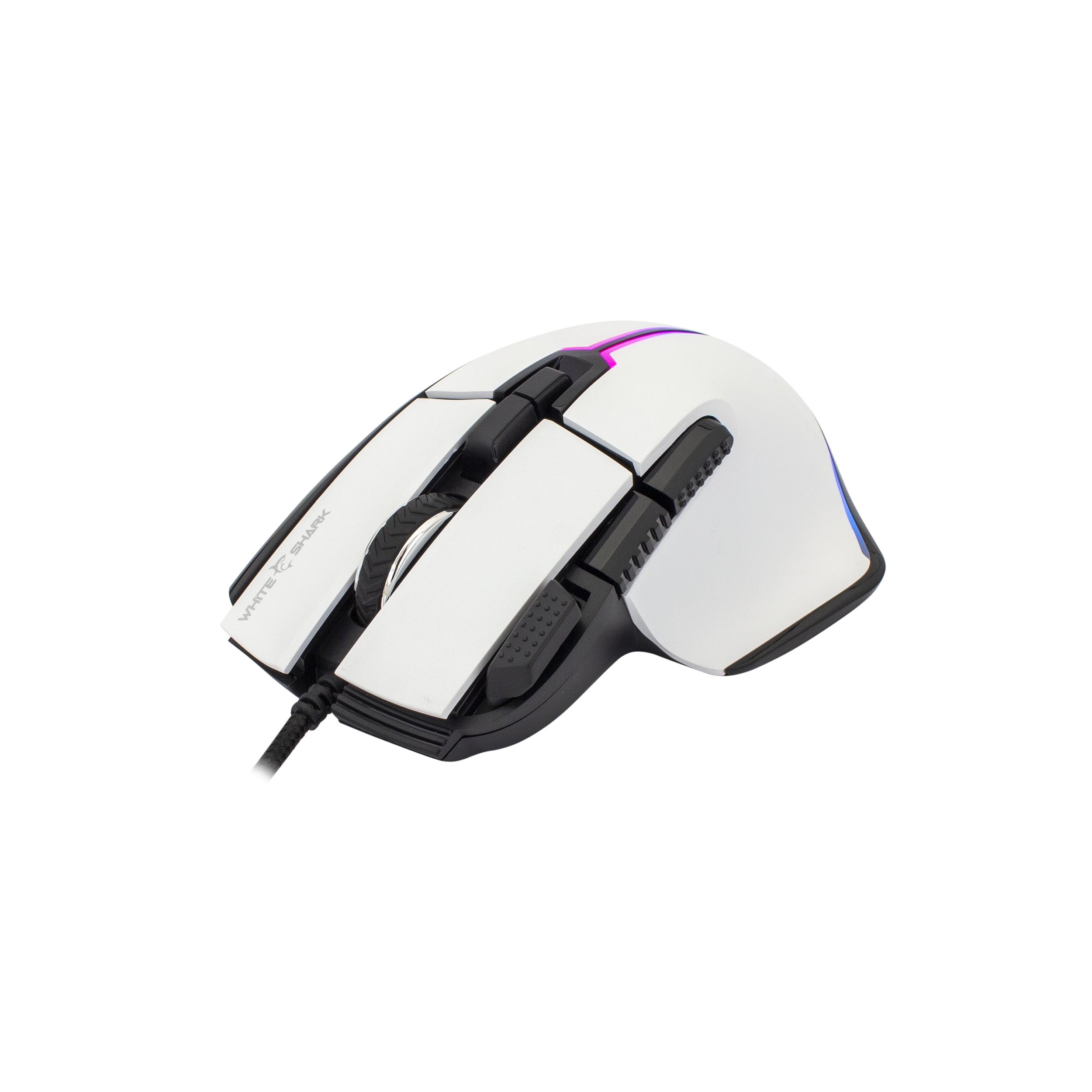 White Shark MARROK GM-9006 White RGB / 12.000 dpi, White/Black