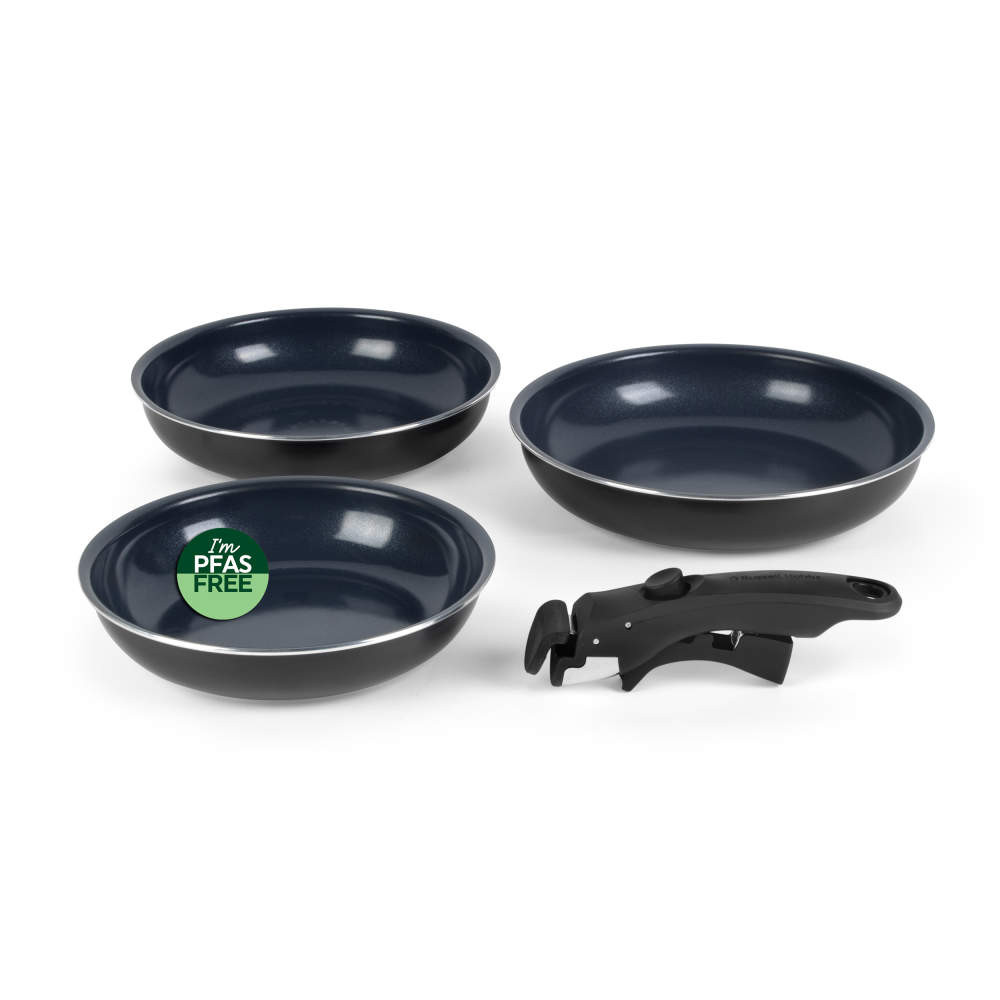 Russell Hobbs RH03314 Marine Smart Clip 4-Piece Frying Pan Set