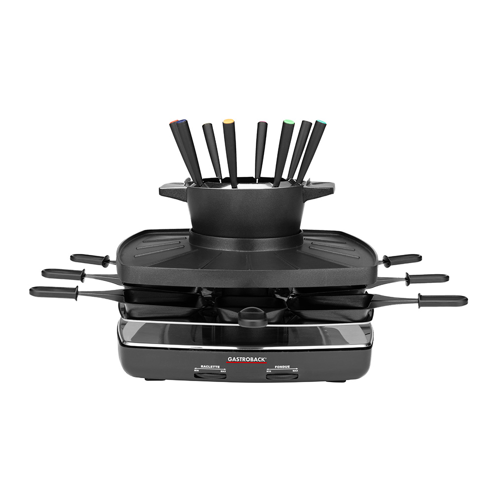 Gastroback Raclette Fondue Set for Family and Friends