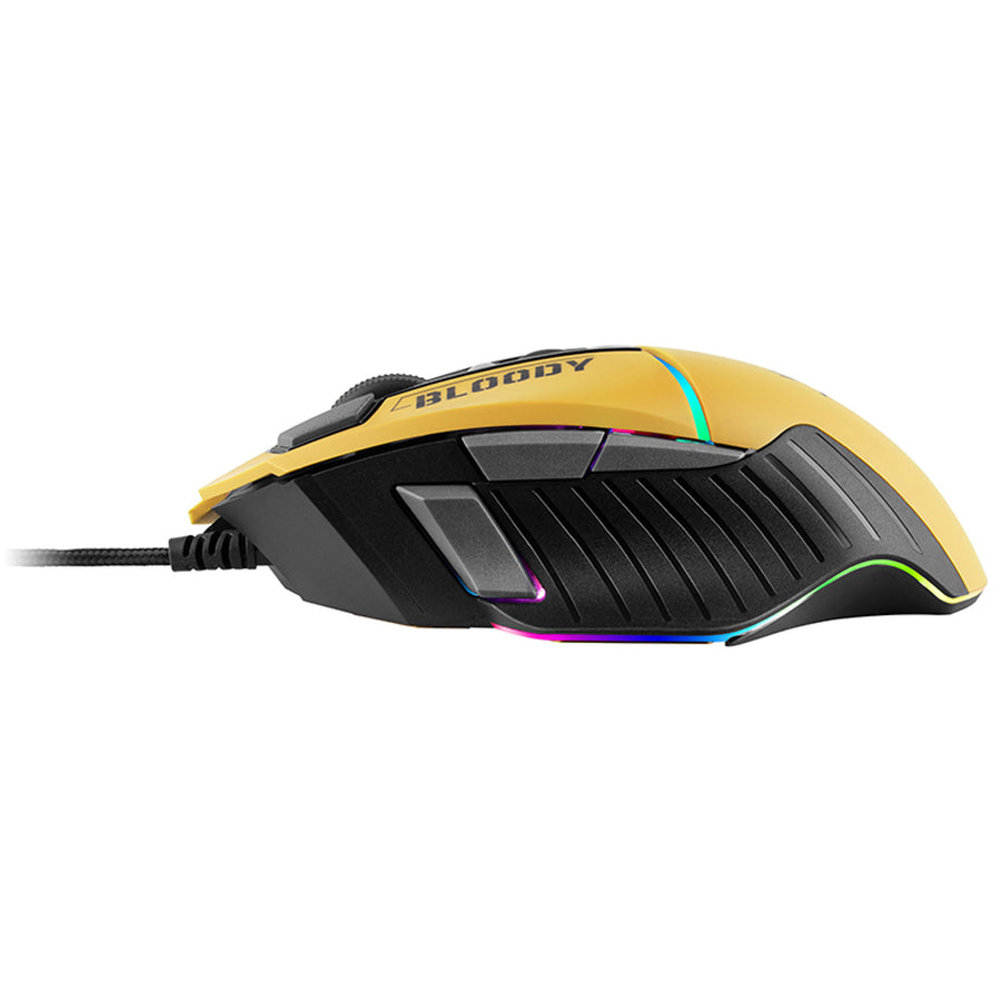 A4Tech 47259 Bloody W95MAX USB Sports Lime, Black/Yellow With RGB