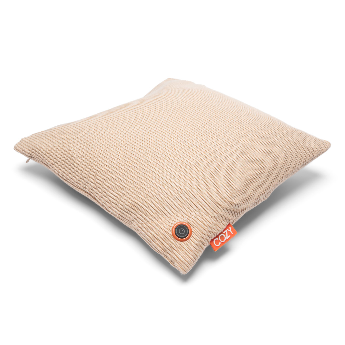 Bodi-Tek BT-CSHT2-K-BG-PB10 COZY Una Cushion Knitted AND Power Bank 10000 mAh, Beige