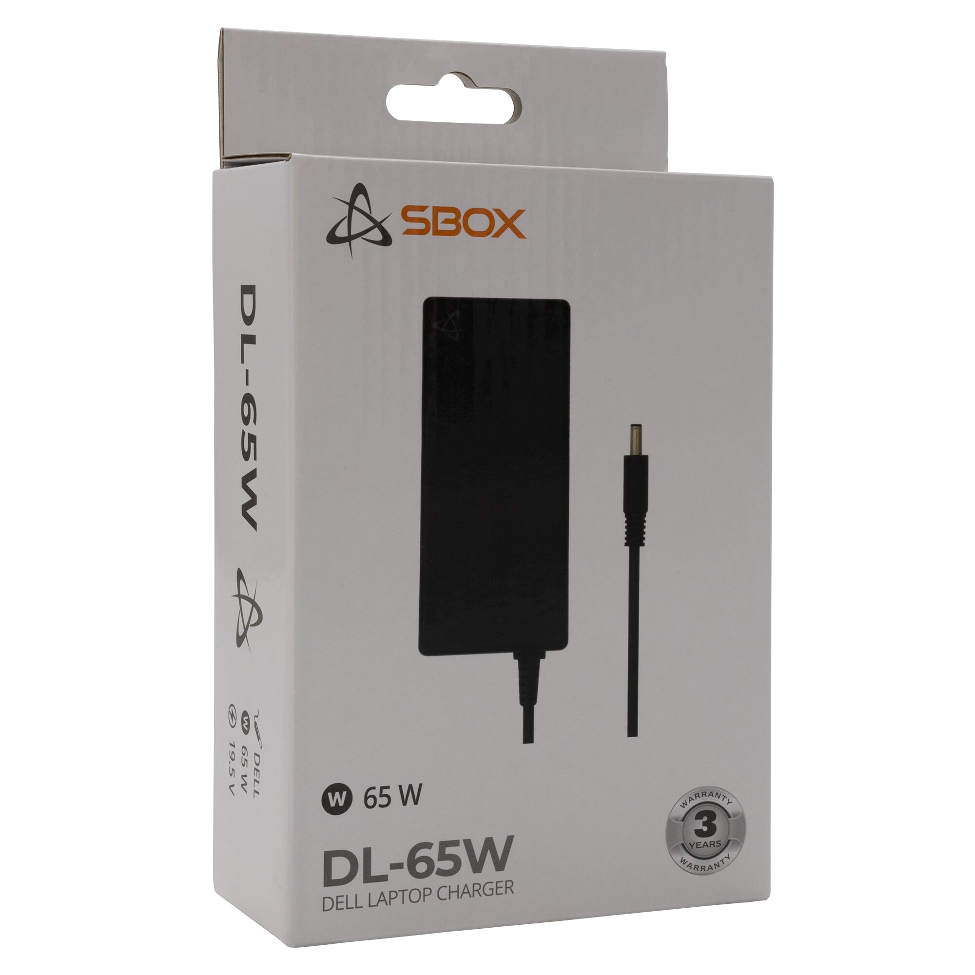 Sbox DL-65W Adapter for Dell Notebooks, Black