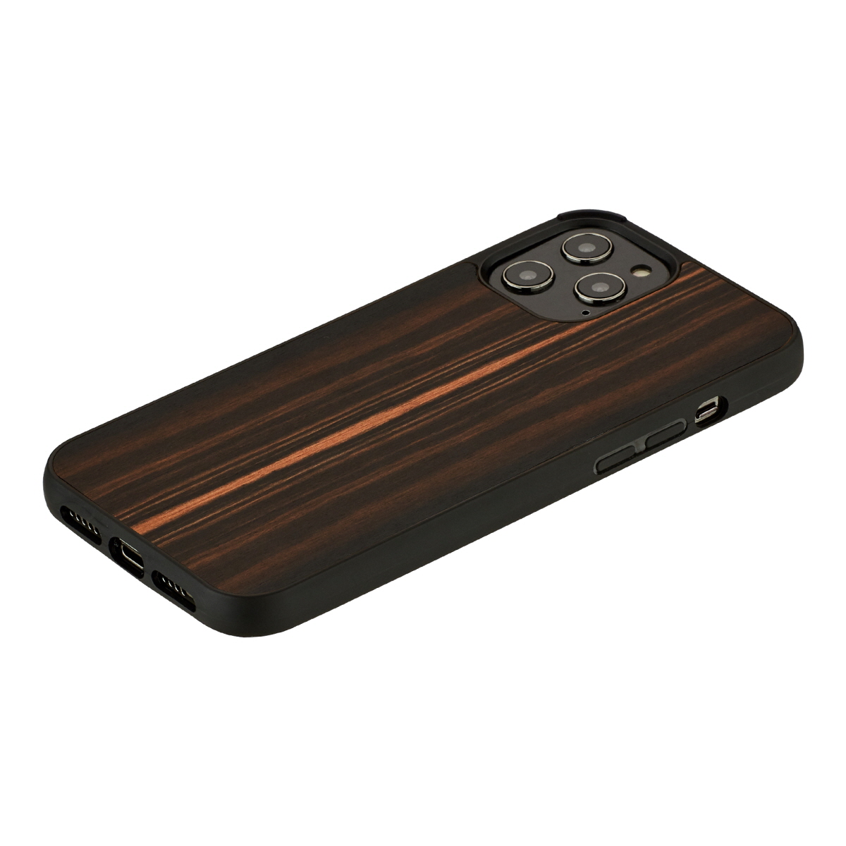 MAN&WOOD case for iPhone 12/12 Pro ebony black