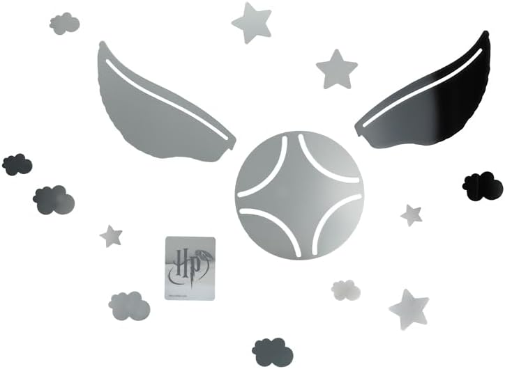 Paladone Harry Potter Golden Snitch Mirror Wall Decals