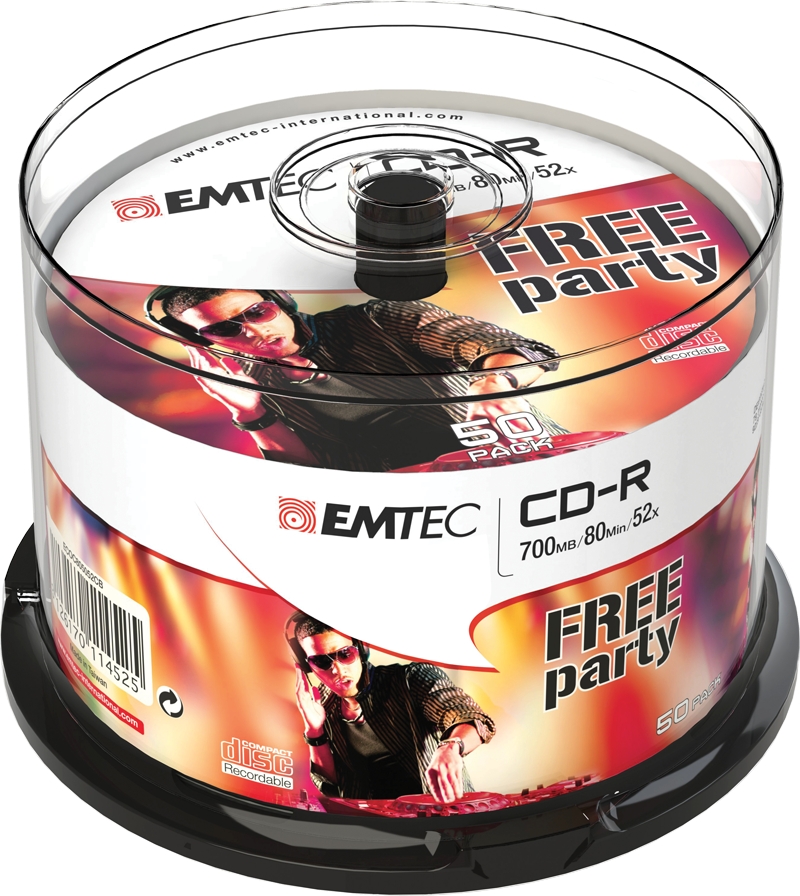 Emtec CD-R 700MB/80MIN 52x Cake Box 50 pcs