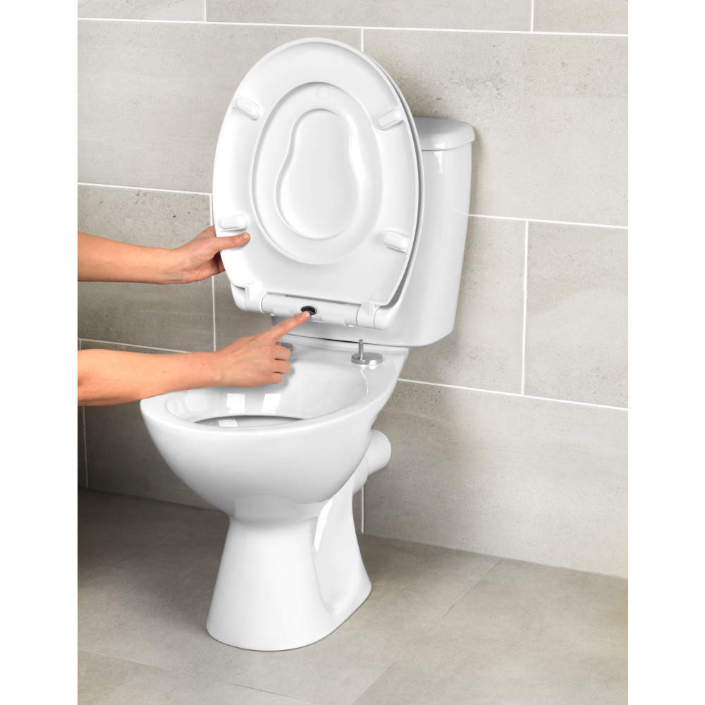 Beldray LA037185EU7 Anti-bac Family Toilet Seat, White