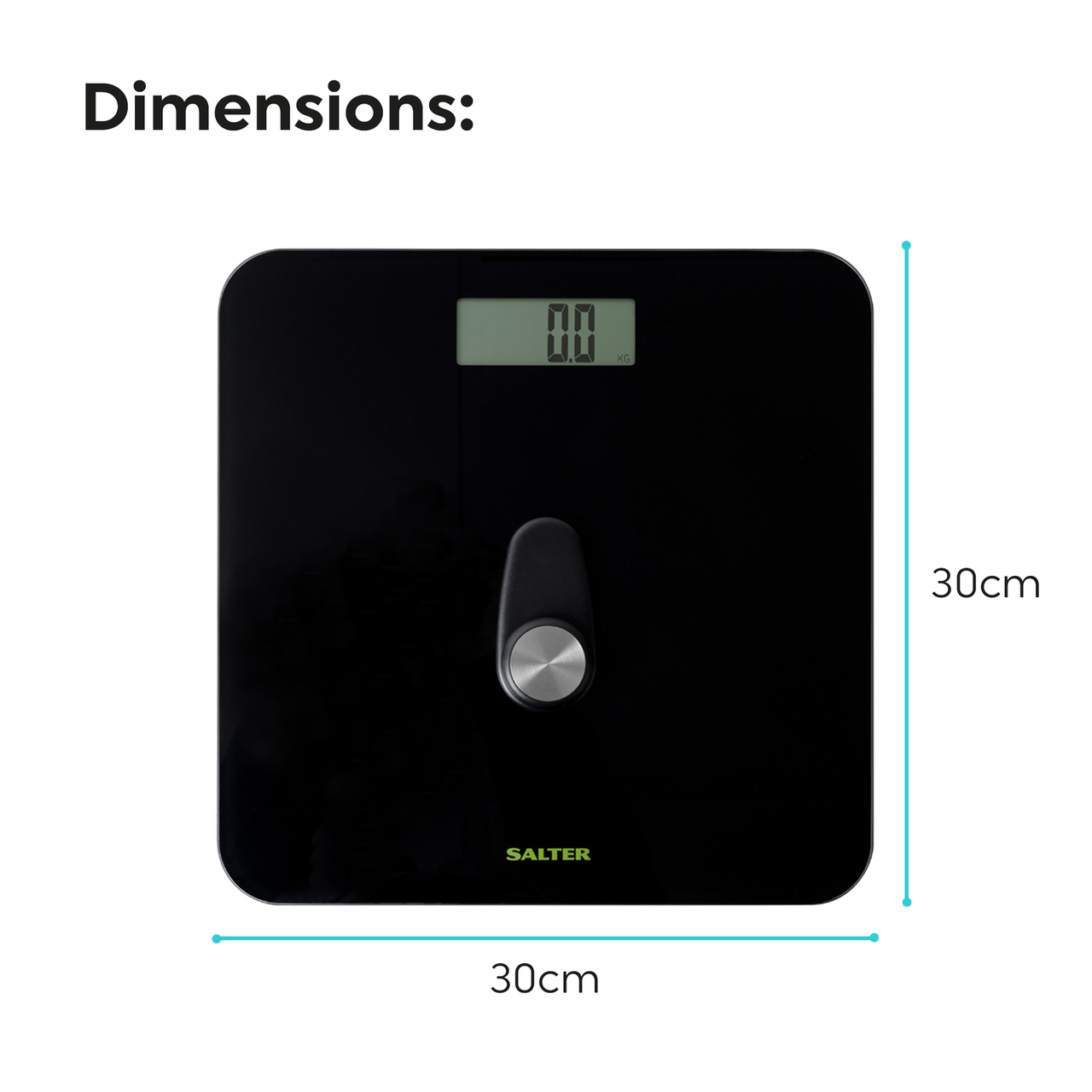 Salter 9224 BK3RFEU16 Eco Power Digital Bathroom Scale Black