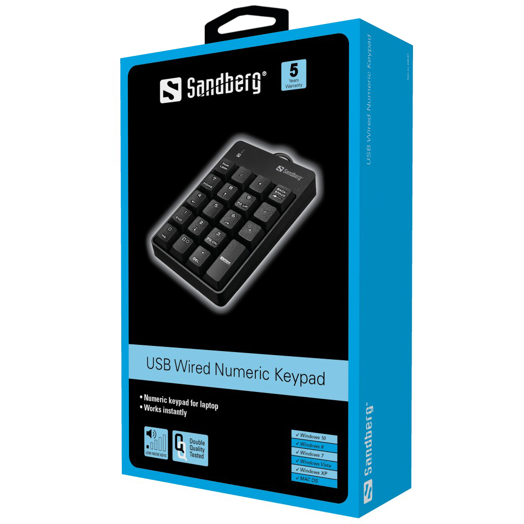 Sandberg 630-07 USB Wired Numeric Keypad