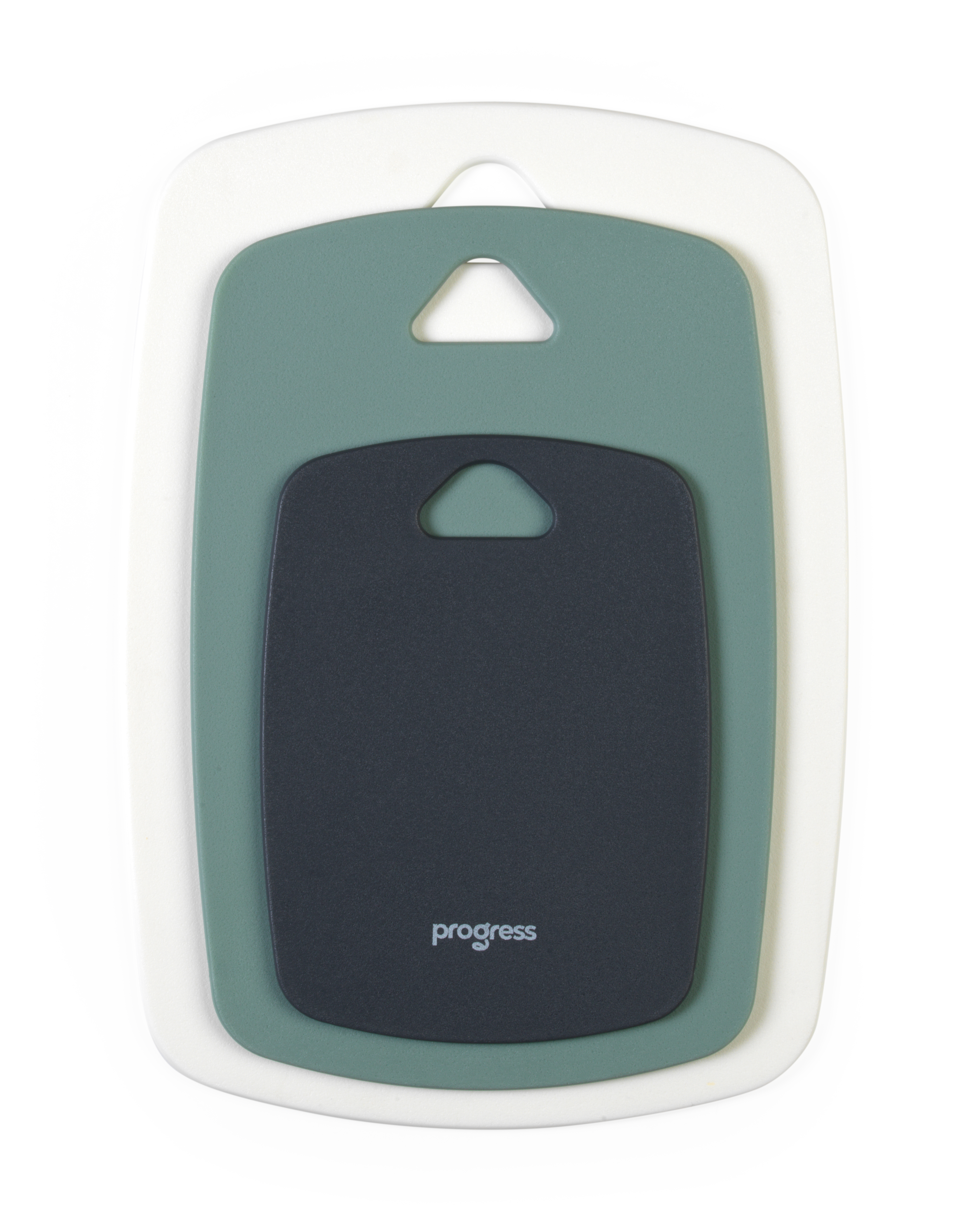 Progress BW13976G Neutrals 3-Piece Double-Sided Chopping Board Set
