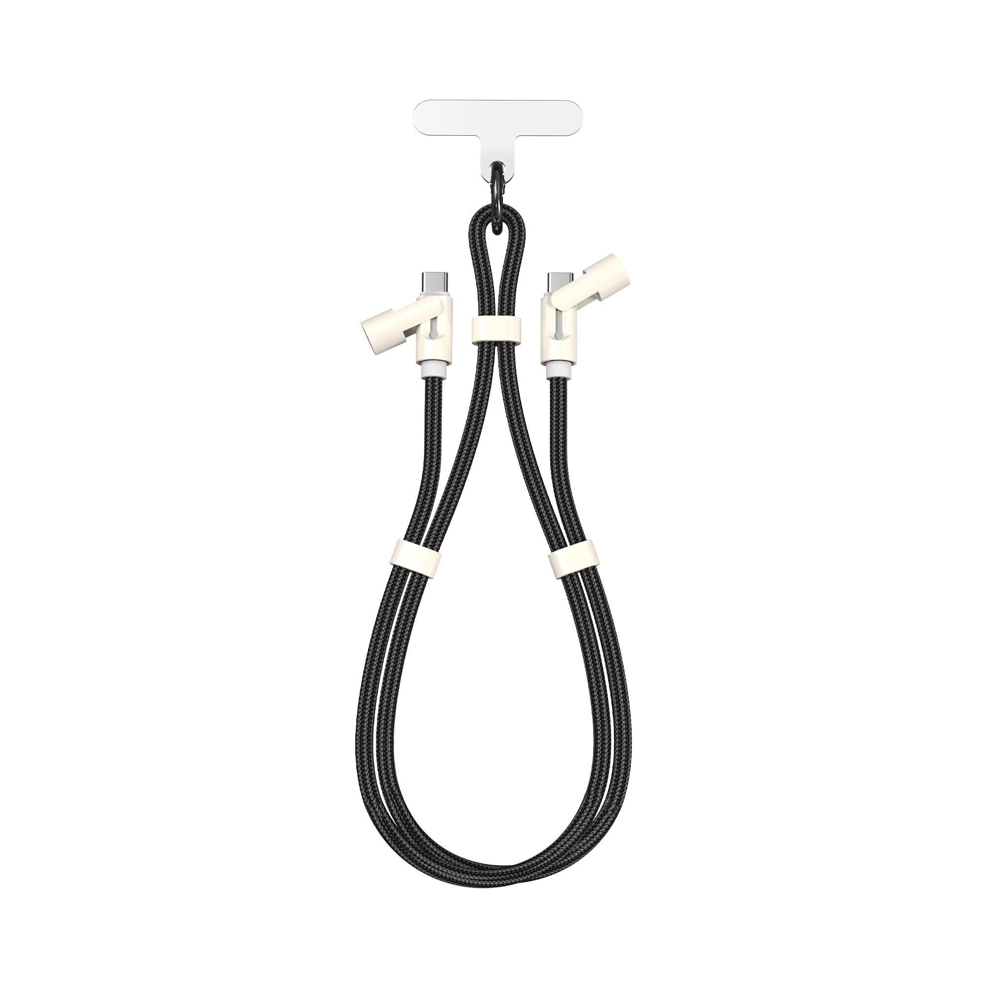 Sbox BLACK Type-C -Type-C Lanyard, 1.5m