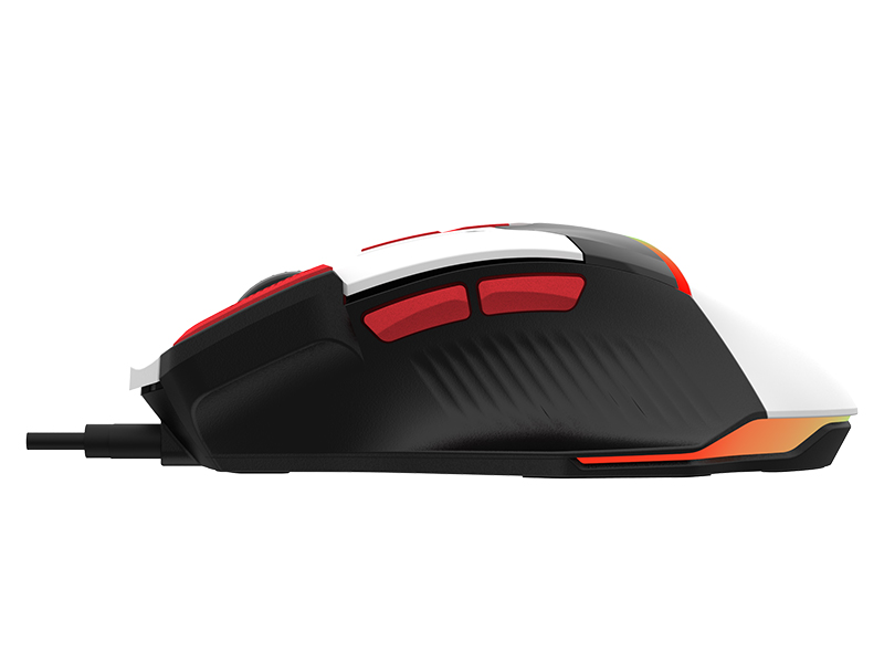 Tracer 47840 Spectra Gaming Mouse, White/Black/Red With RGB